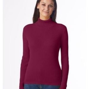 Express maroon turtleneck sweater size m